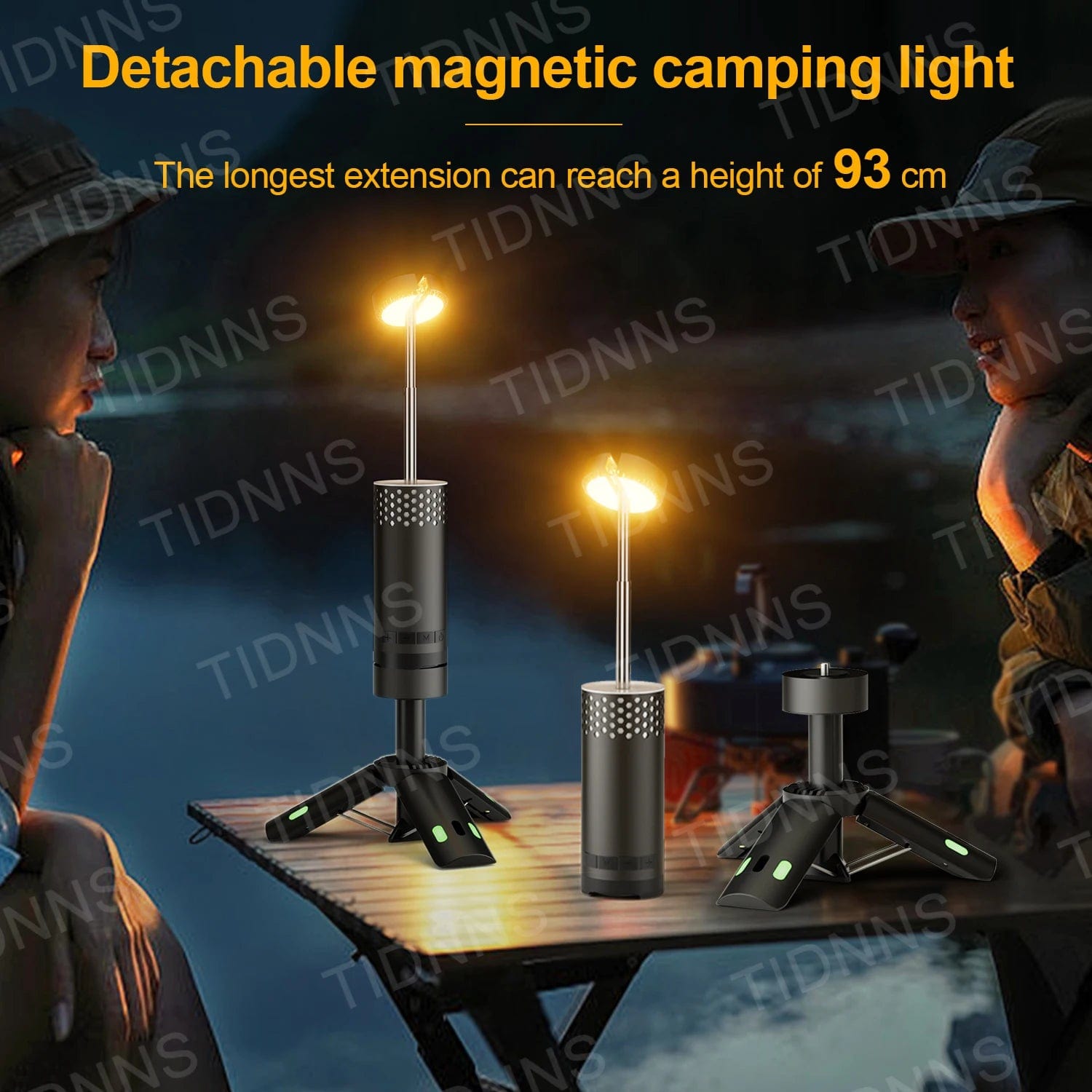 10000mAh Magnetic Camping Light - USB Rechargeable LED Emergency Lamp for Outdoor Use - Homebound Essentials