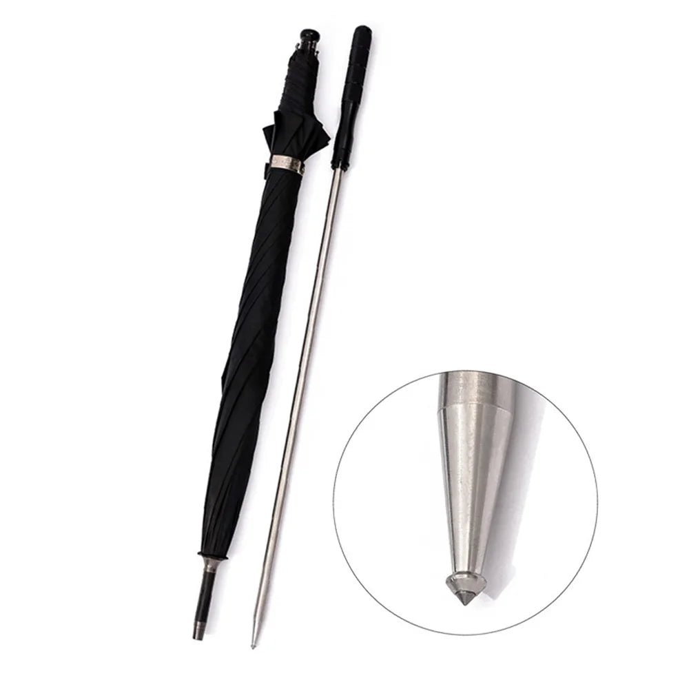 2 - in - 1 Walking Cane & UV Protection Hiking Windproof Umbrella - Homebound Essentials