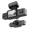 3 Channel Dash Cam Video Recorder - Triple Lens Car Camera with Rear View, DVR, and 24H Parking Monitor - Homebound Essentials