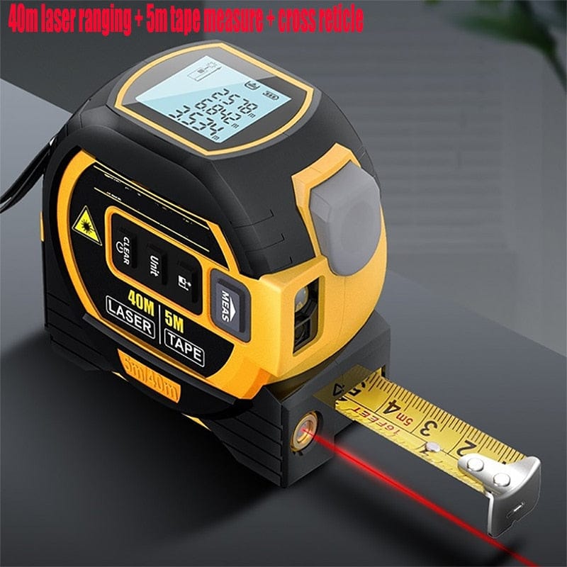 3 - In - 1 Tape Measuring Infrared Laser High - precision Rangefinder - Homebound Essentials