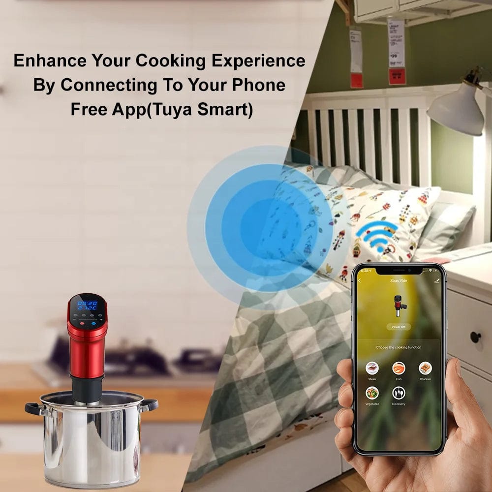 3rd Gen Smart Wifi 1200W Sous Vide Cooker - Homebound Essentials