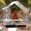 Acrylic Window Bird Feeder - Clear Glass Hanging Birdhouse with Suction Cup - Homebound Essentials