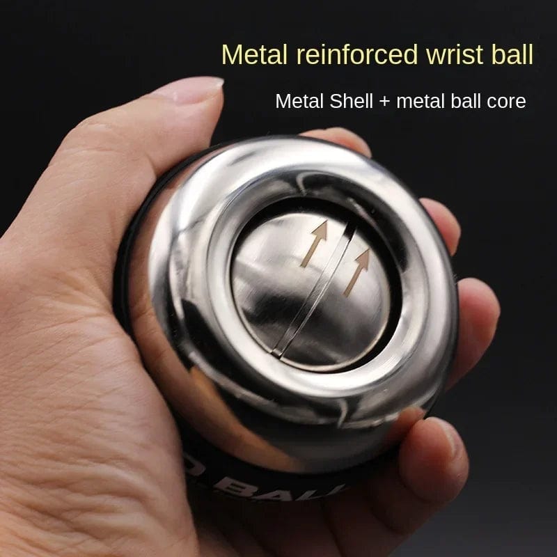 All - Metal Wrist Gyro - Professional Forearm Strength Training Gyro Ball for Arm Muscle Fitness - Homebound Essentials