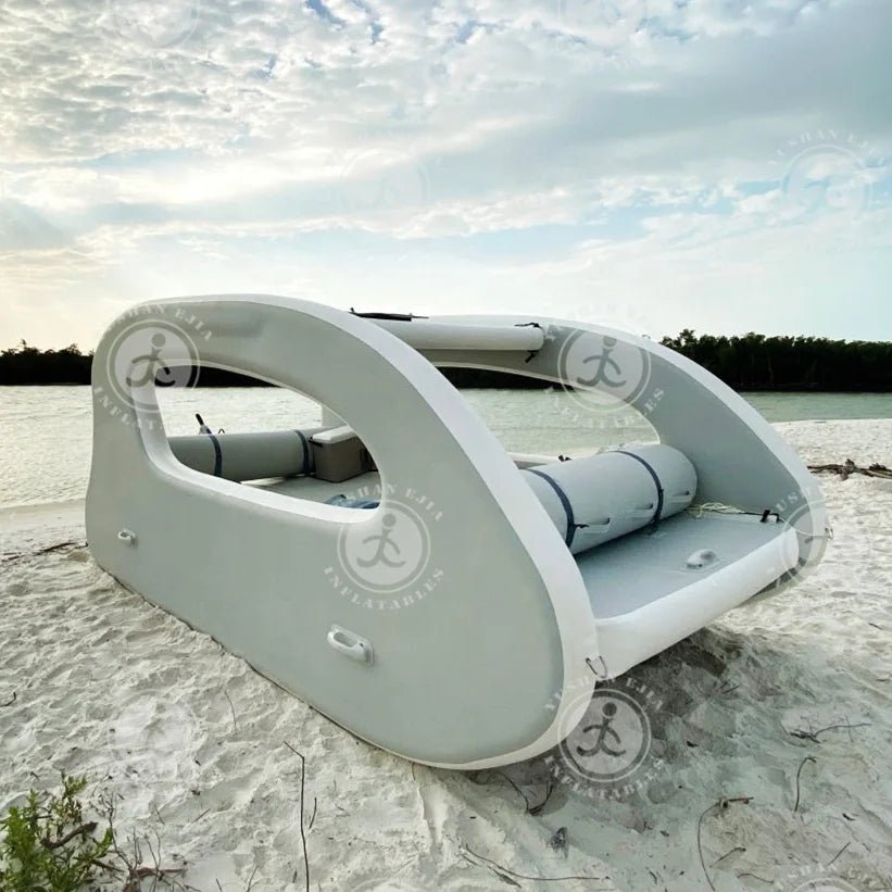 AquaCat: Electric Pontoon Boat, Inflatable PVC DWF Catamaran - Homebound Essentials