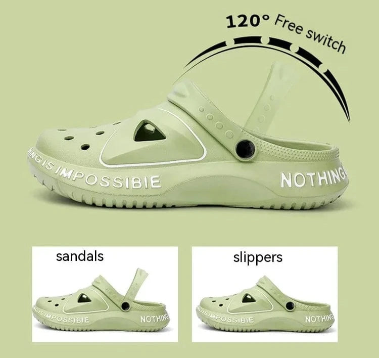 AquaSport: Dual - use Beach Slippers, Men's Work Non - slip Wear Crocs - Homebound Essentials