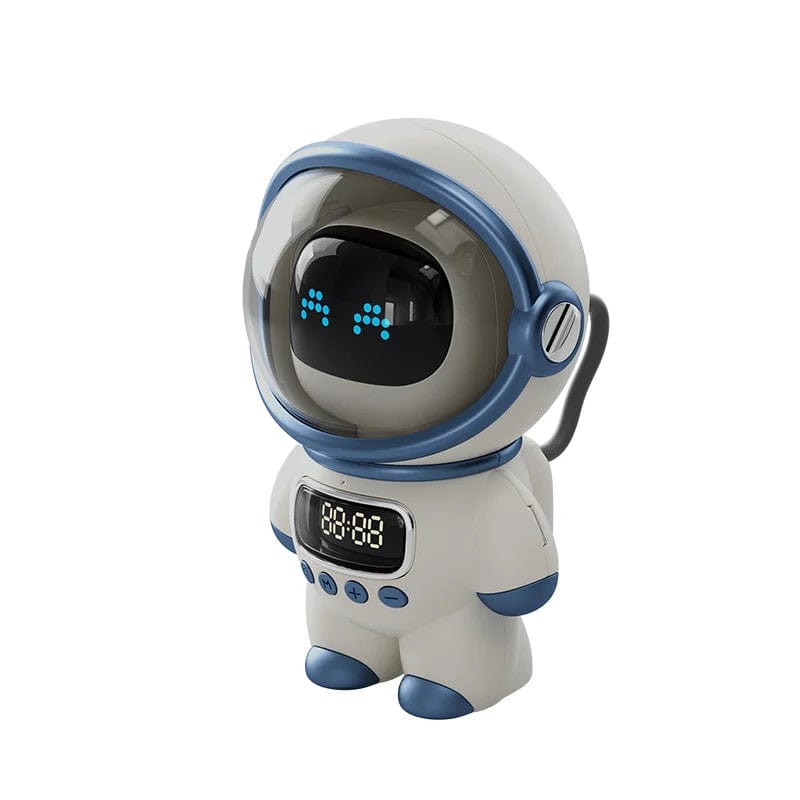 AstroSound Clock: Intelligent Astronaut Bluetooth 3D Speaker, Creative Digital Smart Alarm Clock with FM Radio, Electronic Sleeping Night Light Table Clock - Homebound Essentials