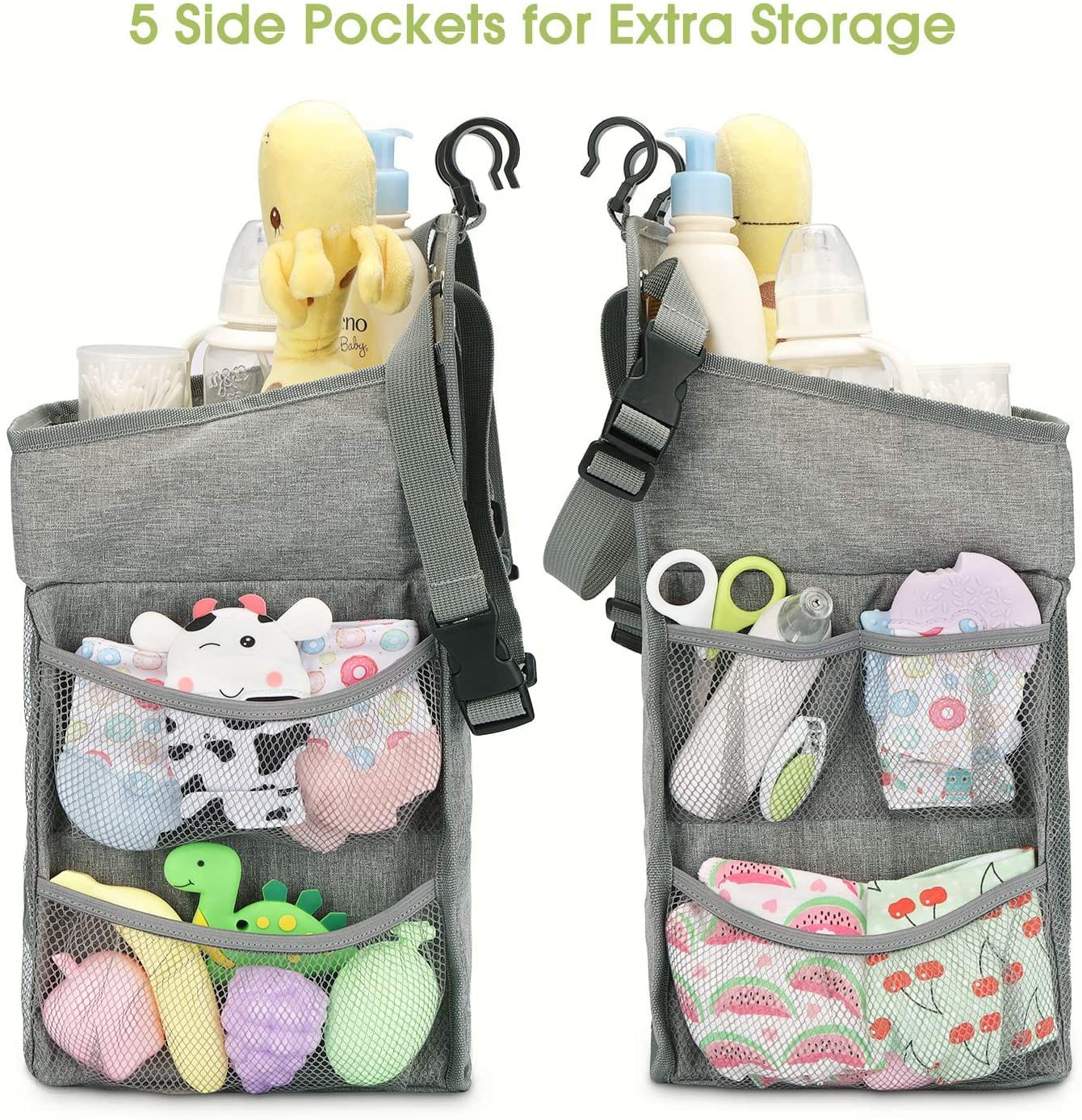 BabyCrib - Hanging Foldable Diaper Storage Bag Organizer - Homebound Essentials