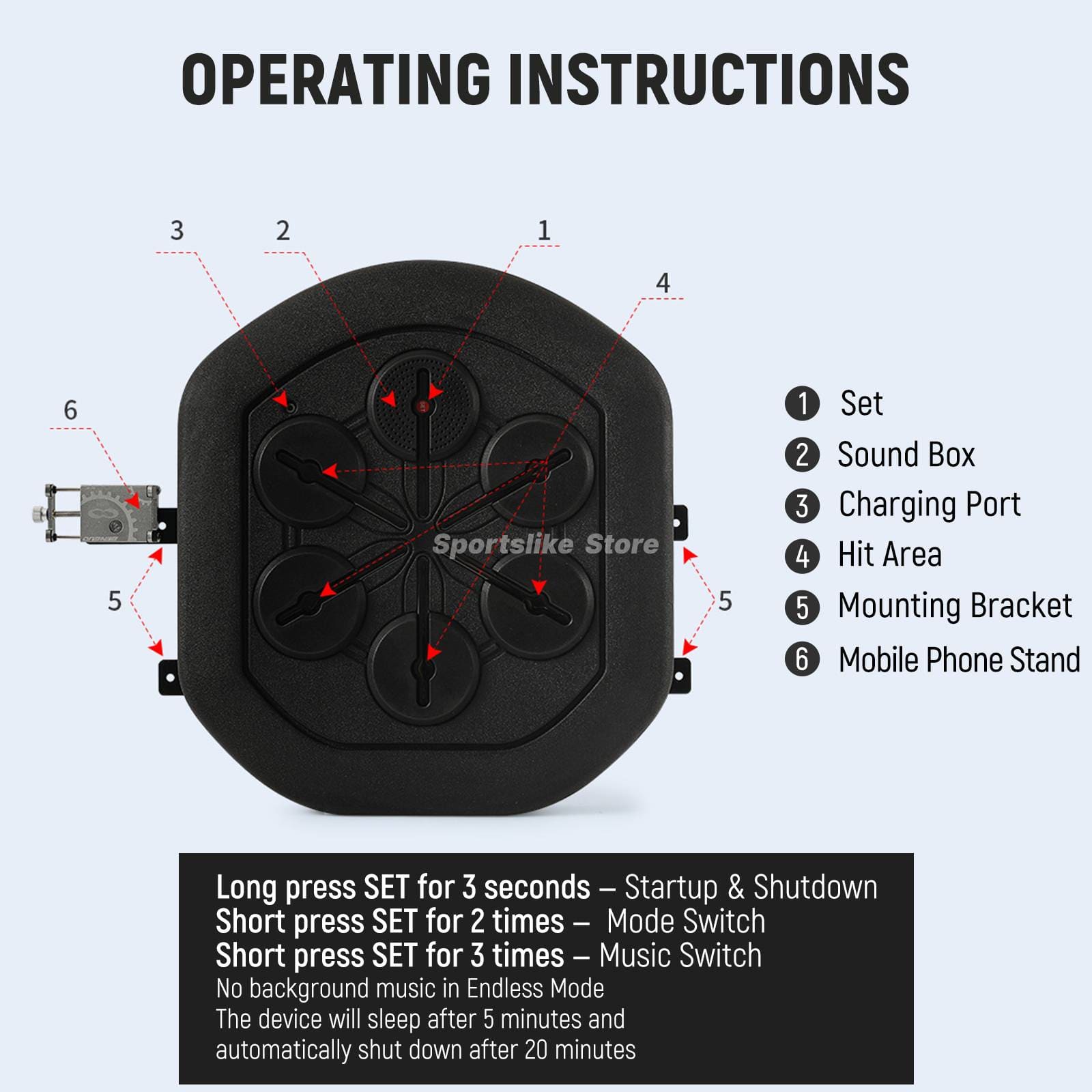 BeatBoxer: Smart Wall - Mounted Boxing Machine with Music - Homebound Essentials