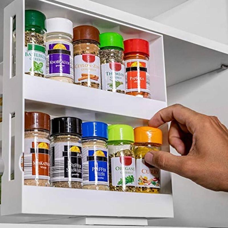 BetterRack - Pull Out Rotating Spice Rack - Homebound Essentials