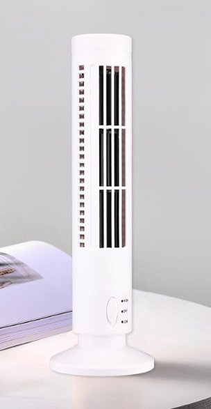 BreezeTower: Portable Quiet Bladeless Desktop Fan - Homebound Essentials