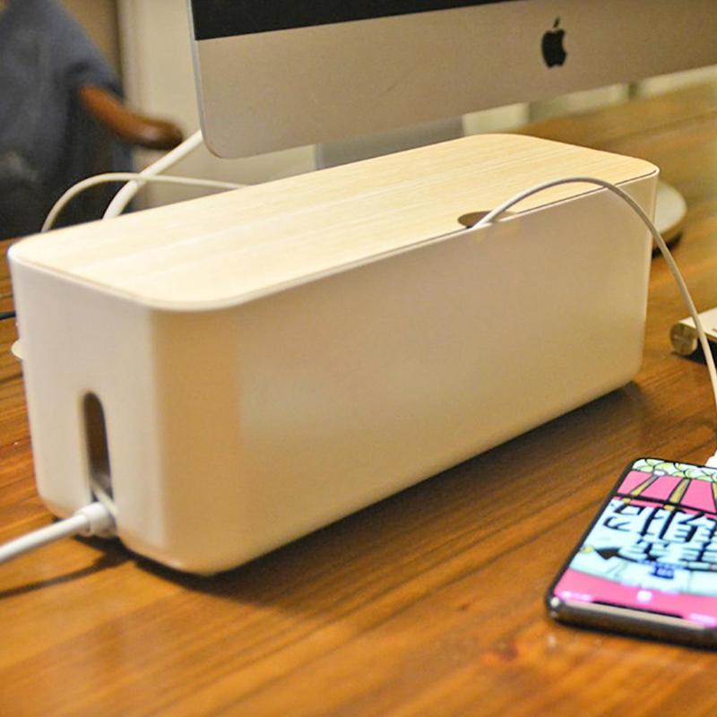 Cable Storage Box Power Strip Wire Case - Homebound Essentials