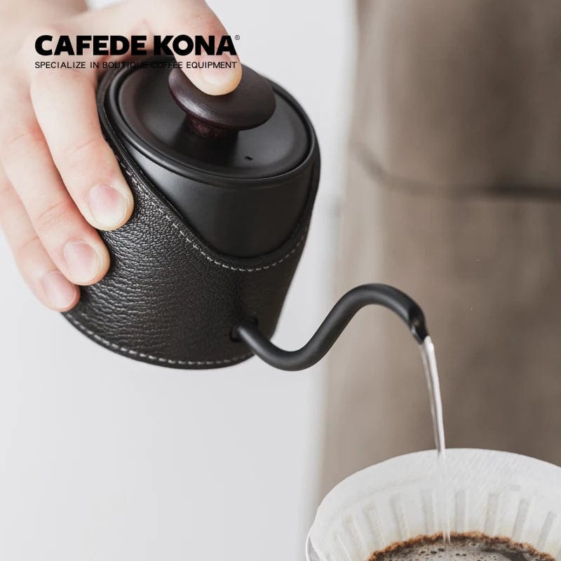 CAFEDE KONA Handleless Drip Kettle: 360ml Pour - Over Coffee Pot for Flexible and Easy Brewing - Homebound Essentials