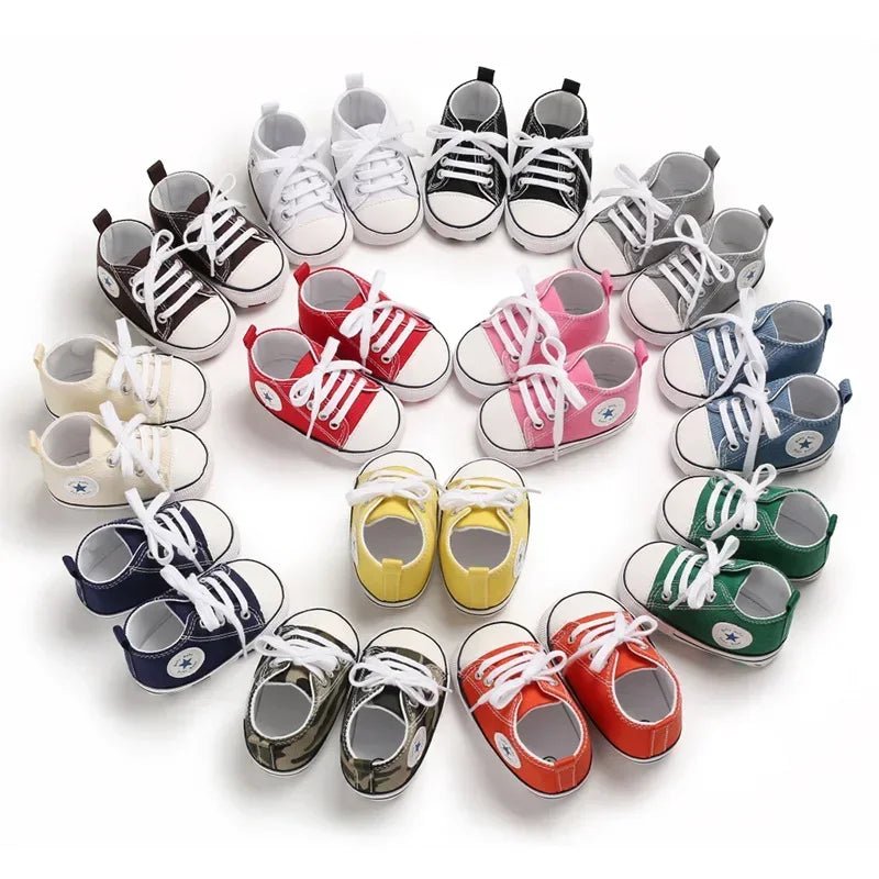 Canvas Sneakers for Baby Boys & Girls - First Walkers - Homebound Essentials