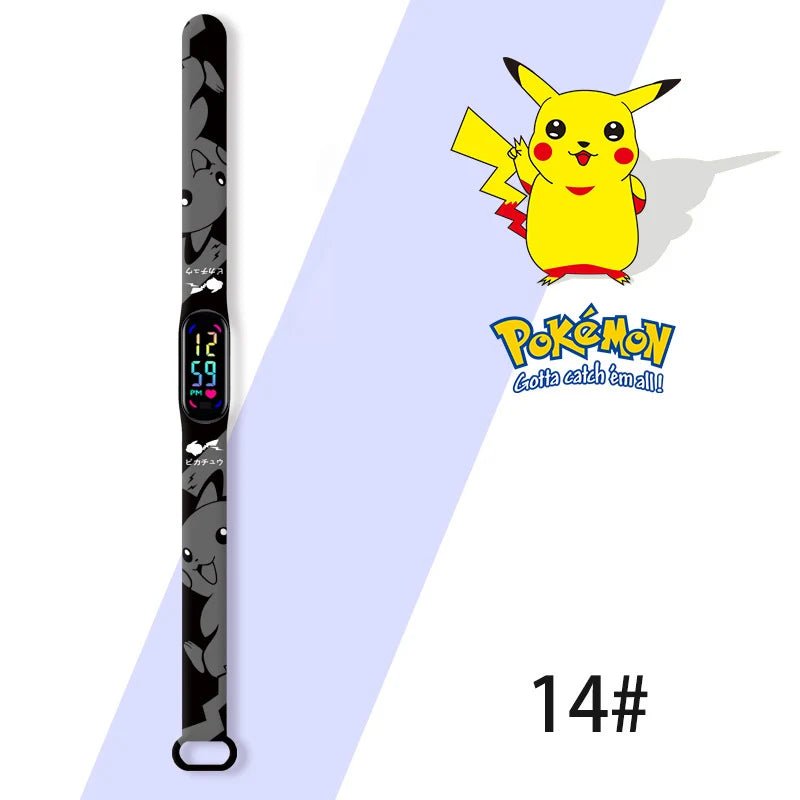 Cartoon Anime Pokémon Children’s Watch – Kawaii Pikachu Sports LED Wristband - Homebound Essentials