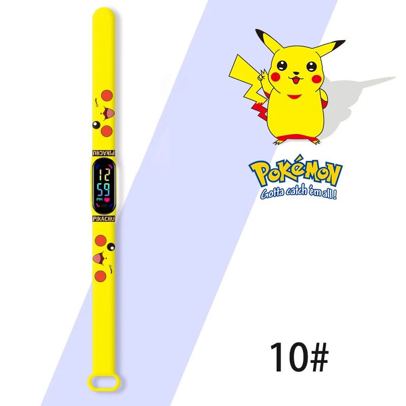 Cartoon Anime Pokémon Children’s Watch – Kawaii Pikachu Sports LED Wristband - Homebound Essentials