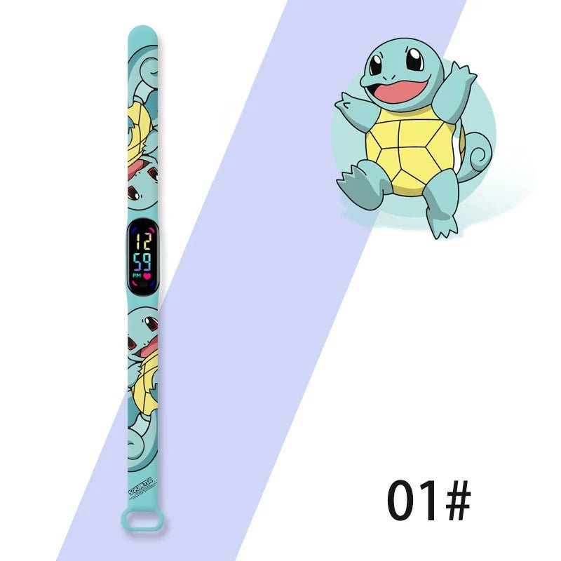 Cartoon Anime Pokémon Children’s Watch – Kawaii Pikachu Sports LED Wristband - Homebound Essentials