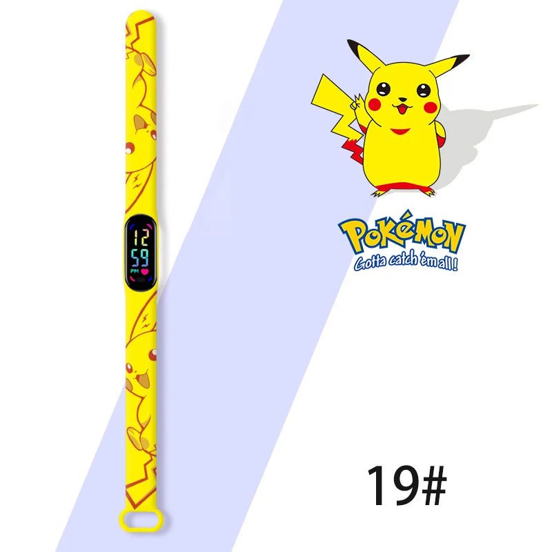 Cartoon Anime Pokémon Children’s Watch – Kawaii Pikachu Sports LED Wristband - Homebound Essentials