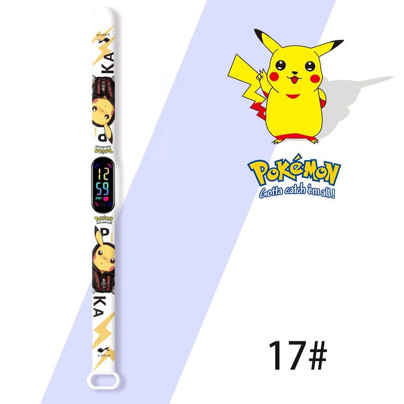 Cartoon Anime Pokémon Children’s Watch – Kawaii Pikachu Sports LED Wristband - Homebound Essentials