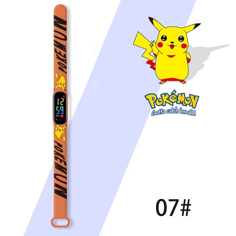 Cartoon Anime Pokémon Children’s Watch – Kawaii Pikachu Sports LED Wristband - Homebound Essentials