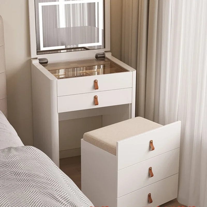 ChicFlip Vanity Set - Modern Elegance & Functionality for Your Bedroom Décor - Homebound Essentials