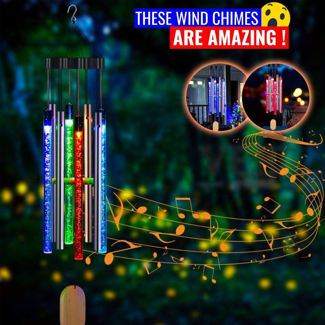 ChimeMagic - Solar Powered LED Windchimes - Homebound Essentials