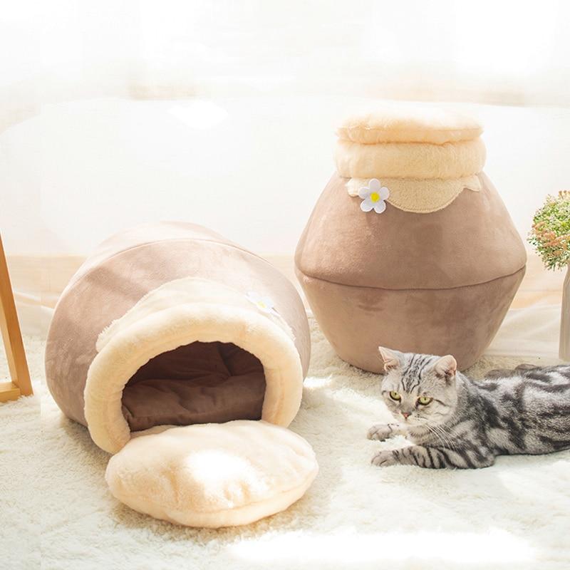 CozyPot - 3 In 1 Transforming Cave and Bed Cat Cushion - Homebound Essentials