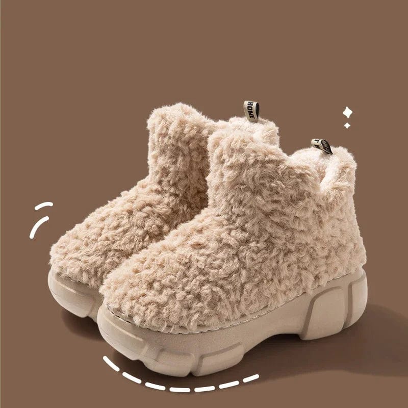 CozyStride: EVA High Top Plush Winter Women House Shoes - Homebound Essentials