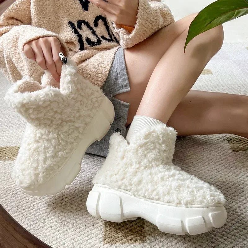 CozyStride: EVA High Top Plush Winter Women House Shoes - Homebound Essentials