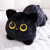 Cute Black Cat Plush Toy - Kawaii Cuddly Pillow Cushion - Homebound Essentials