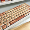 Cute Bread Keycap 138 Keys MOG PBT Thermal Sublimation Round Mantou Keycaps for DIY Mechanical Keyboard Ergonomic Key Caps Gifts - Homebound Essentials