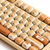 Cute Bread Keycap 138 Keys MOG PBT Thermal Sublimation Round Mantou Keycaps for DIY Mechanical Keyboard Ergonomic Key Caps Gifts - Homebound Essentials