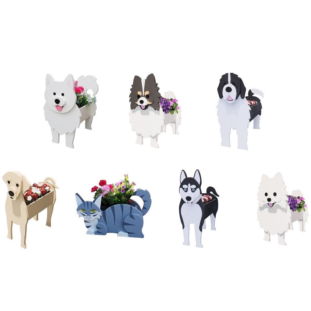 Cute Hand - made Dog - shaped Flower Pots Planter - Homebound Essentials