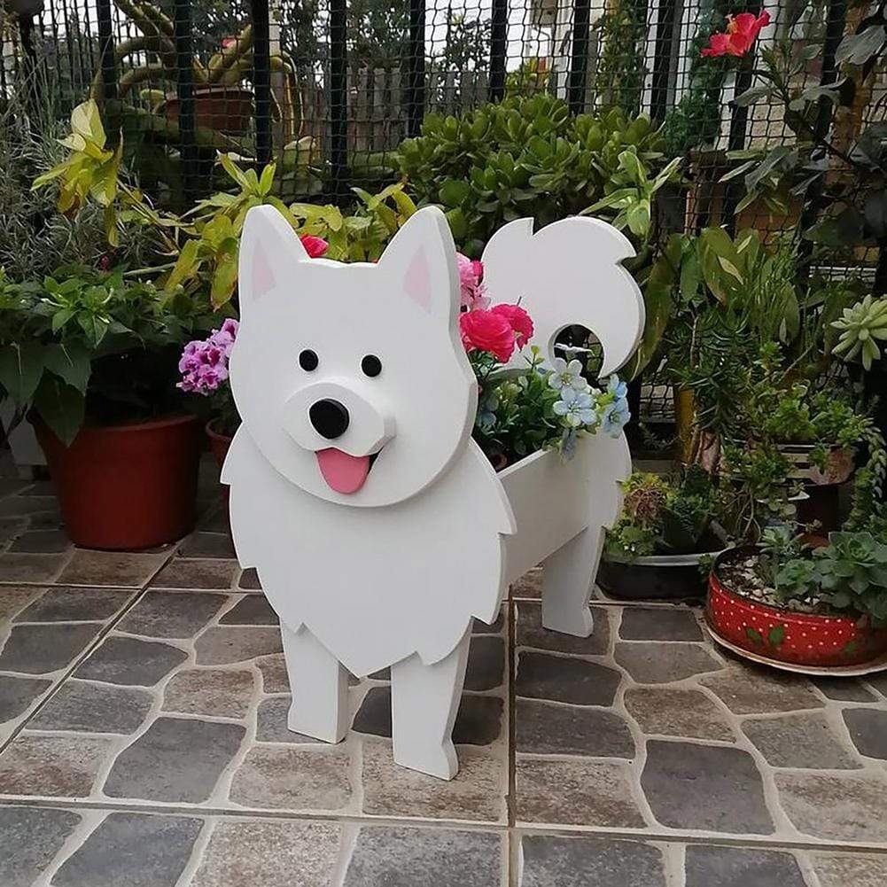 Cute Hand - made Dog - shaped Flower Pots Planter - Homebound Essentials