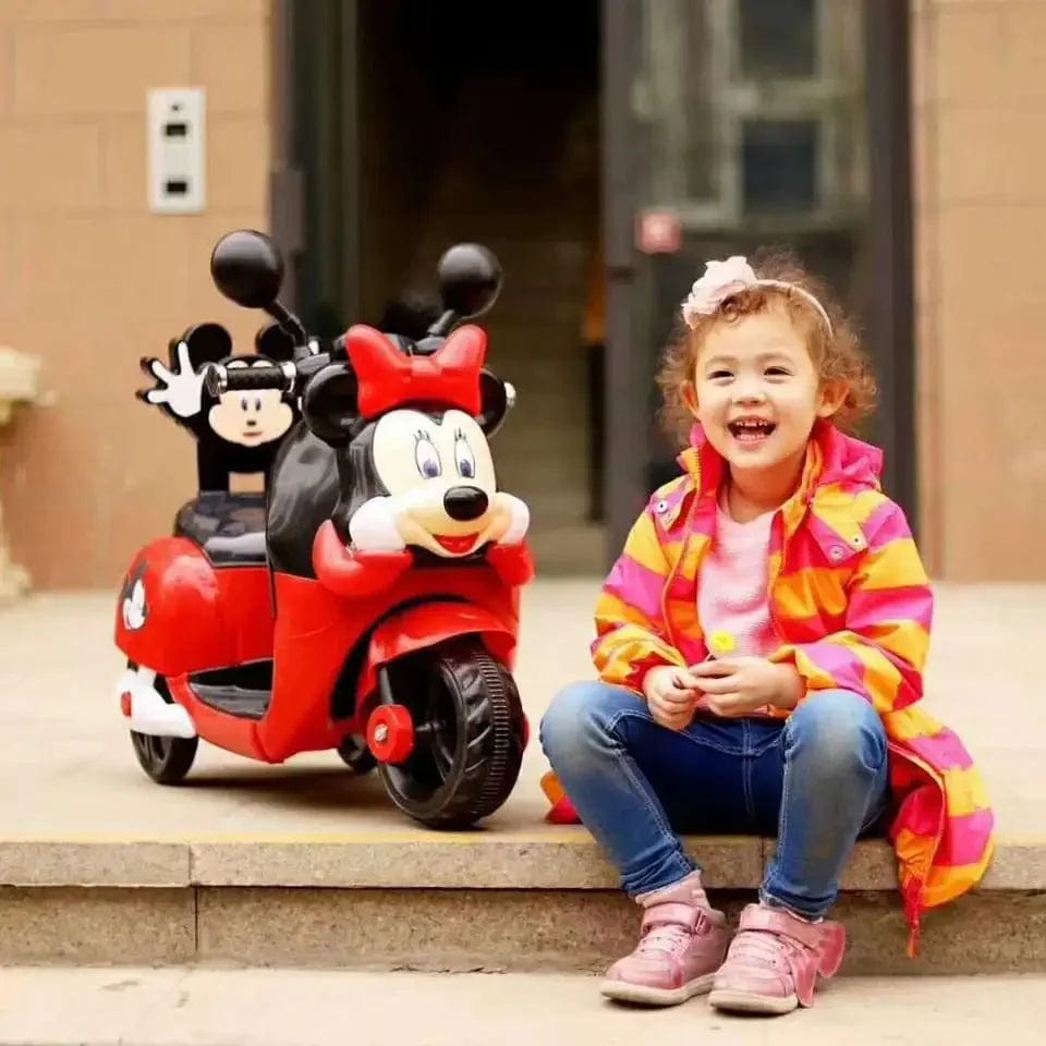 Cute Pig Kids' Mini Electric Motorcycle - Battery - Powered Ride - On Toy - Homebound Essentials