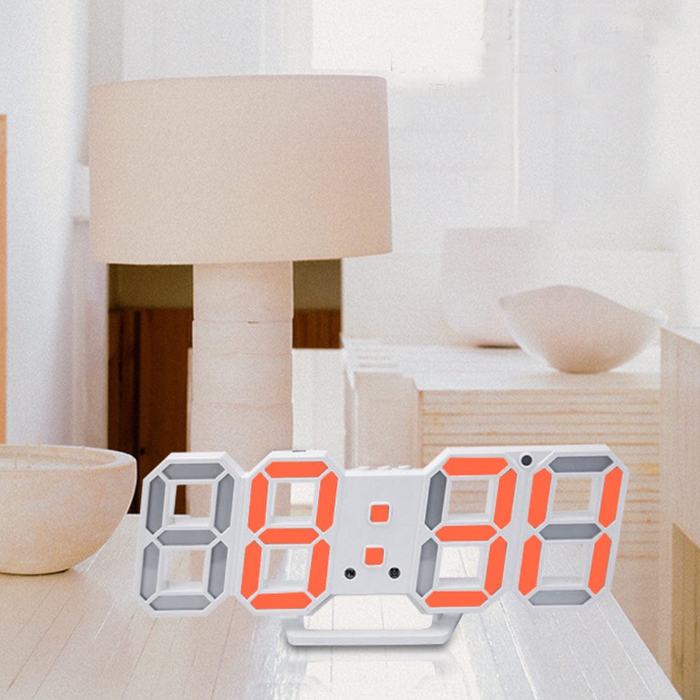 Digital 3D LED Electronic Desk Alarm Clock - Homebound Essentials