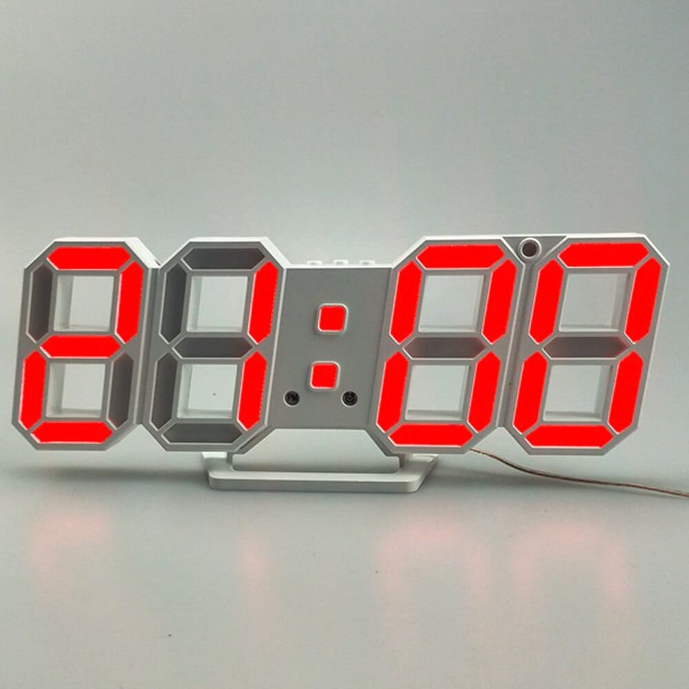 Digital 3D LED Electronic Desk Alarm Clock - Homebound Essentials