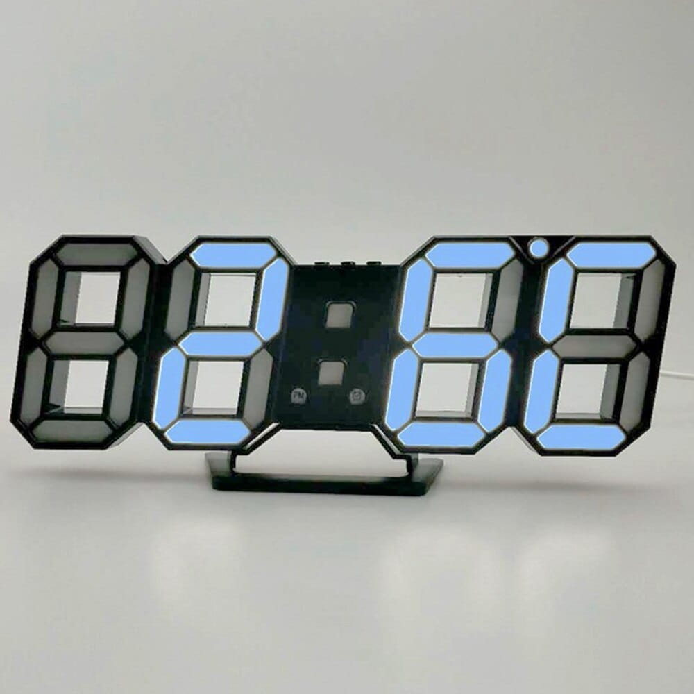 Digital 3D LED Electronic Desk Alarm Clock - Homebound Essentials