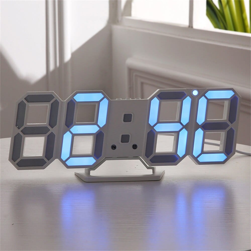 Digital 3D LED Electronic Desk Alarm Clock - Homebound Essentials