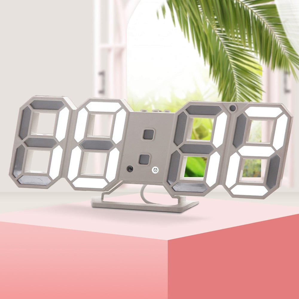 Digital 3D LED Electronic Desk Alarm Clock - Homebound Essentials