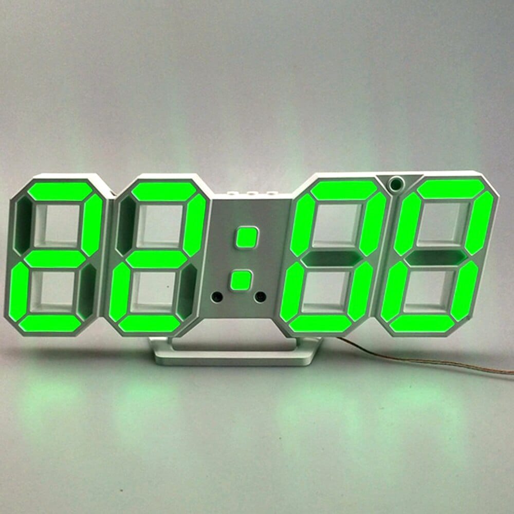 Digital 3D LED Electronic Desk Alarm Clock - Homebound Essentials