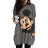 Disney Mickey Mouse Printed Long - Sleeved T-Shirt (Plus Size) - Homebound Essentials