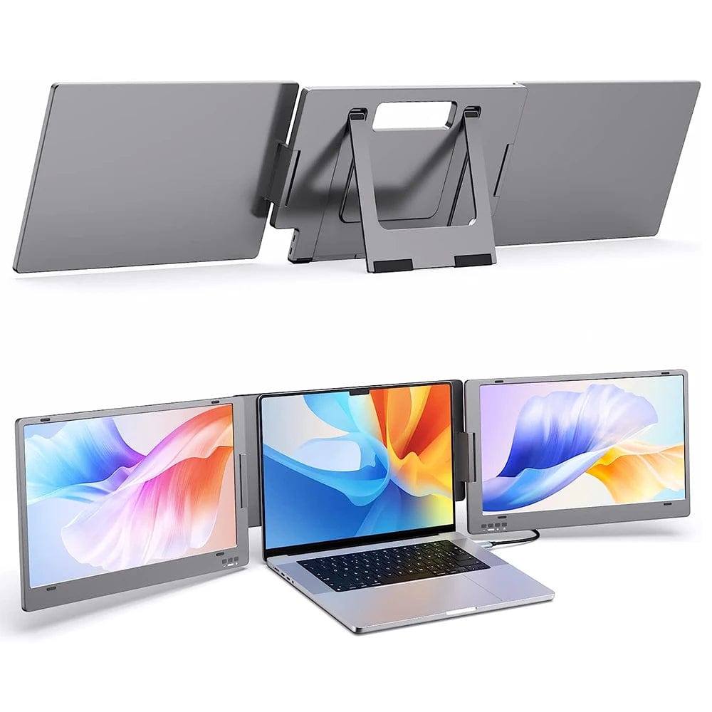 DualView 14 Inch INCH Dual Monitor Extender: Full HD 1080P, USB A/Type C Video Transfer, Dual Screen Setup for Laptops - Homebound Essentials