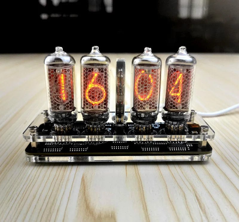 DYKB 4 - Digit IN - 8 Nixie Clock - Vintage Retro Tube Display IN8 Nixie Clock - Homebound Essentials