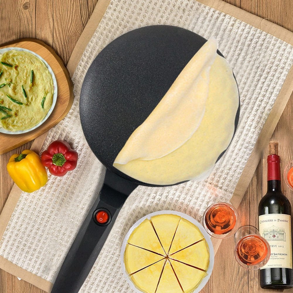 Electric Crepe Non - Stick Pancake & Pizza Maker Machine - Homebound Essentials