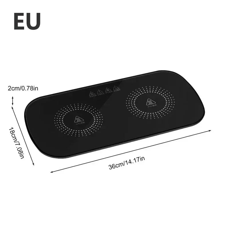 Electric Fast Heating Food Dinner Table Tray - Homebound Essentials