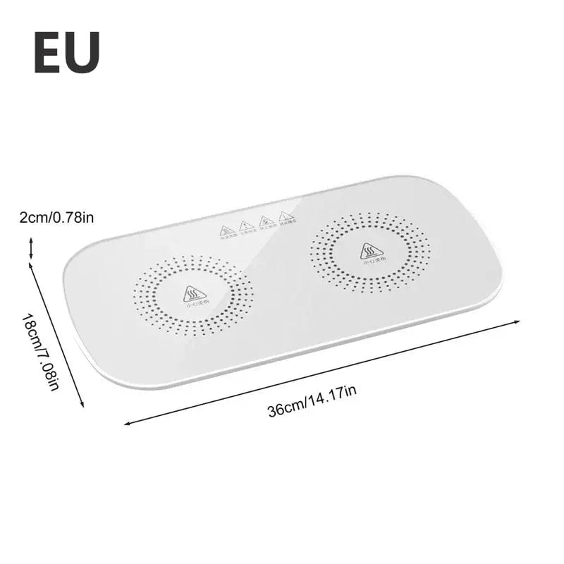 Electric Fast Heating Food Dinner Table Tray - Homebound Essentials