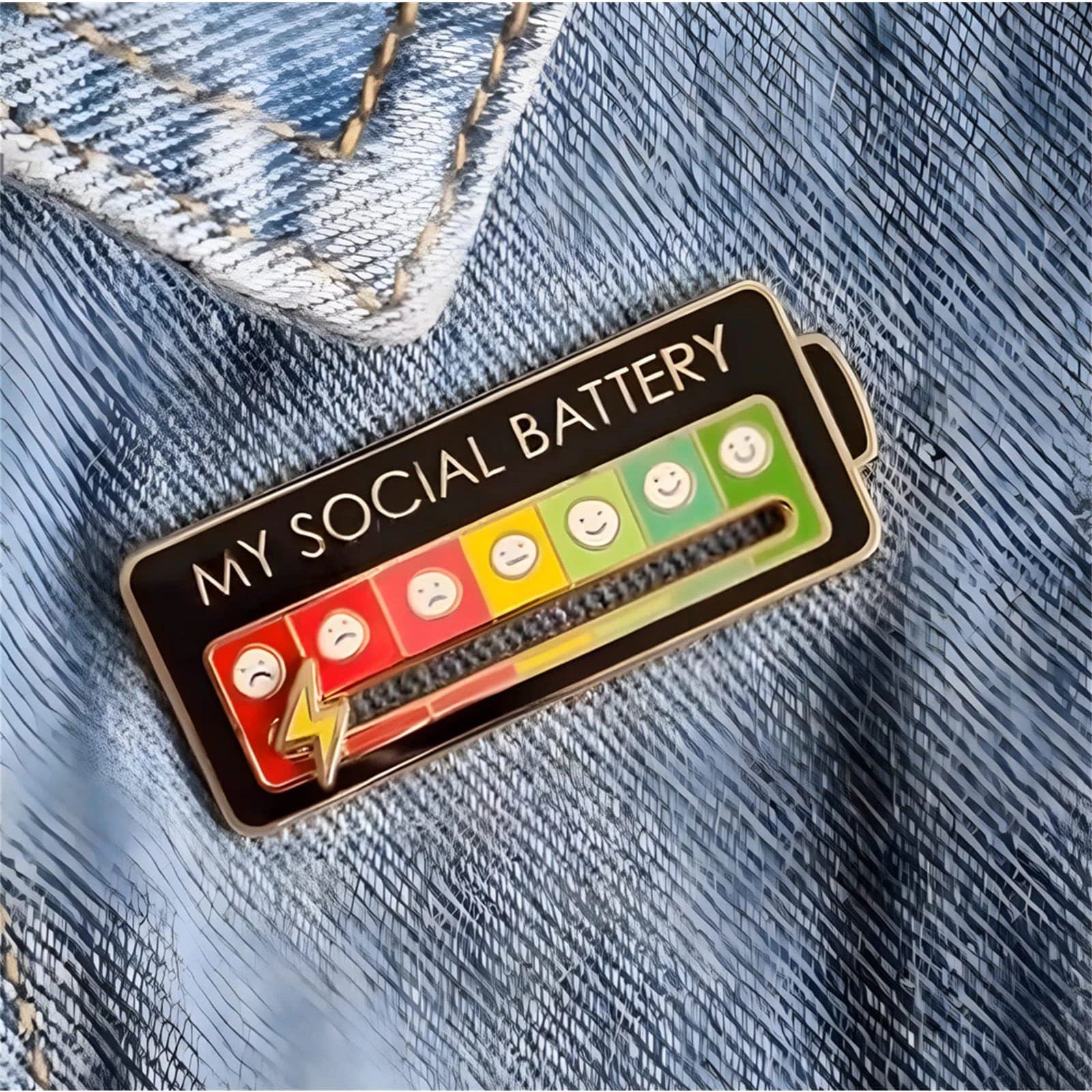 EmotionTrend Pins: Social Battery Mood Tracker - Homebound Essentials