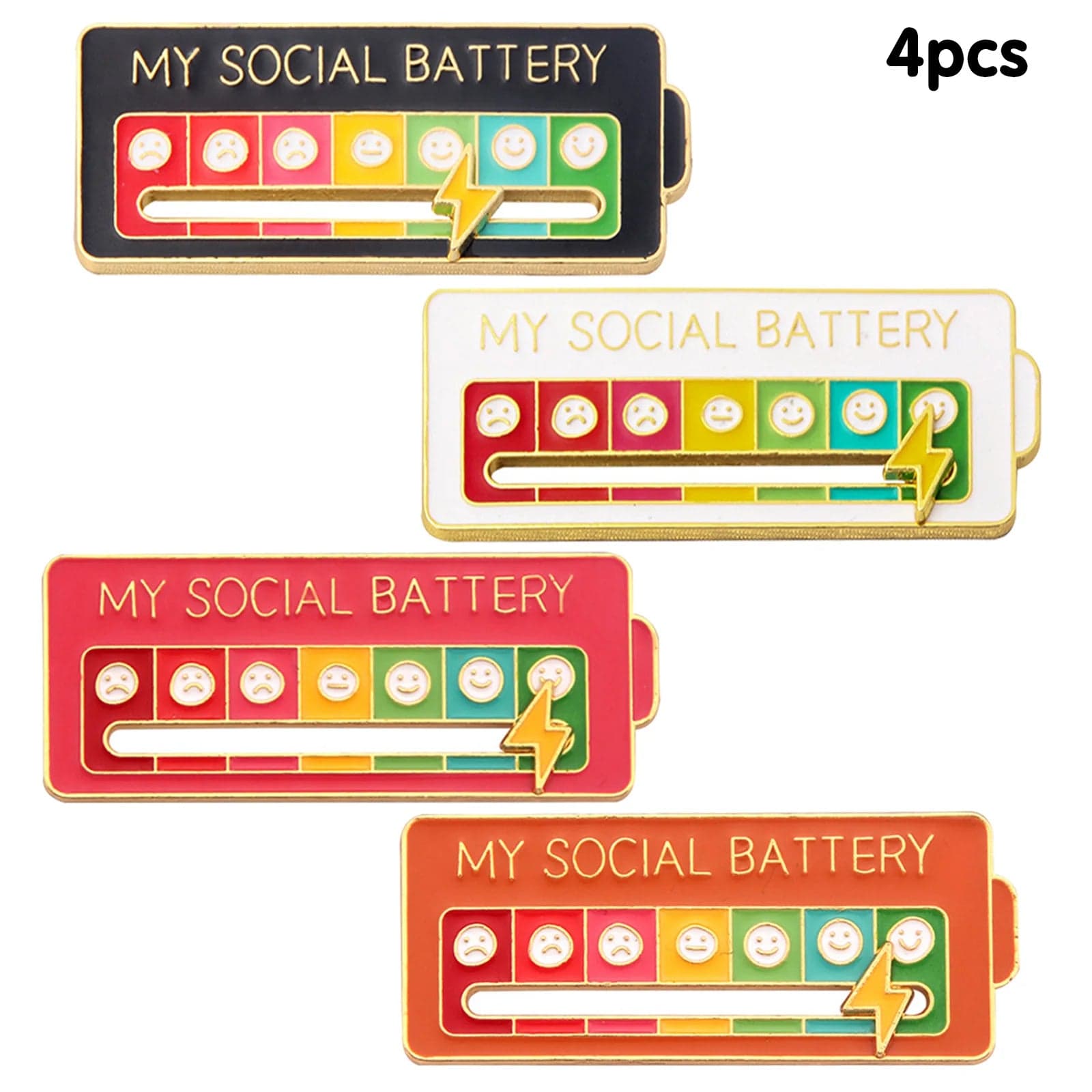 EmotionTrend Pins: Social Battery Mood Tracker - Homebound Essentials