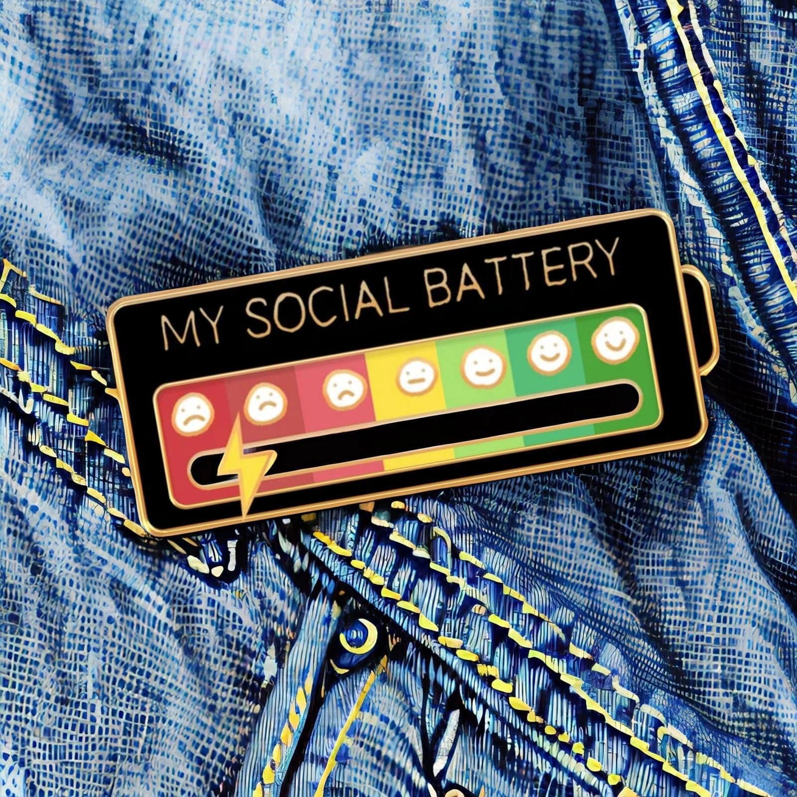 EmotionTrend Pins: Social Battery Mood Tracker - Homebound Essentials