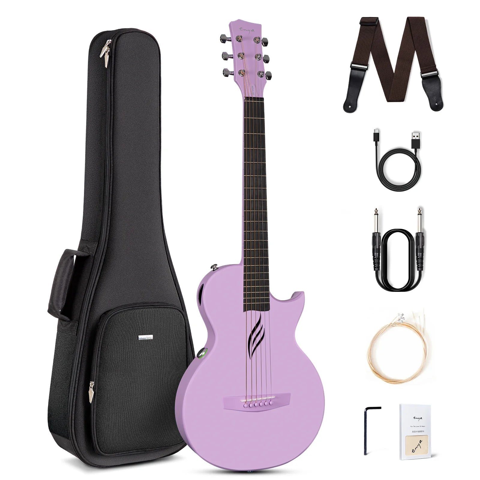 Enya NOVA GO SP1 Electric Guitar – Smart Carbon Fiber Acoustic Guitar - Homebound Essentials